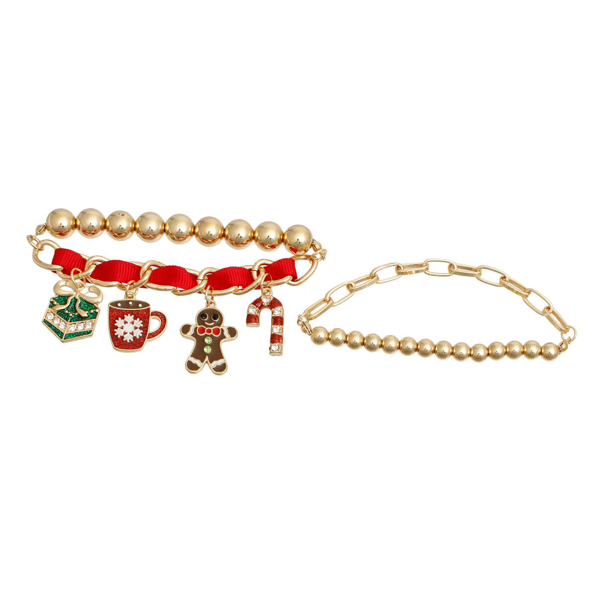 Red Xmas Cocoa Bracelets