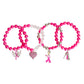 Pink Cancer Charm Bracelets