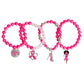 Pink Cancer Ribbon Bracelets