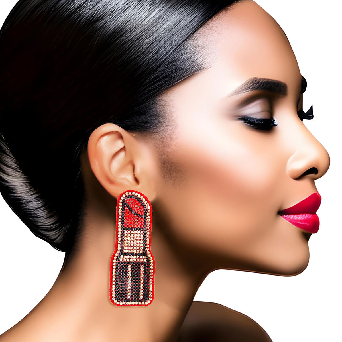 Red Lipstick Earrings