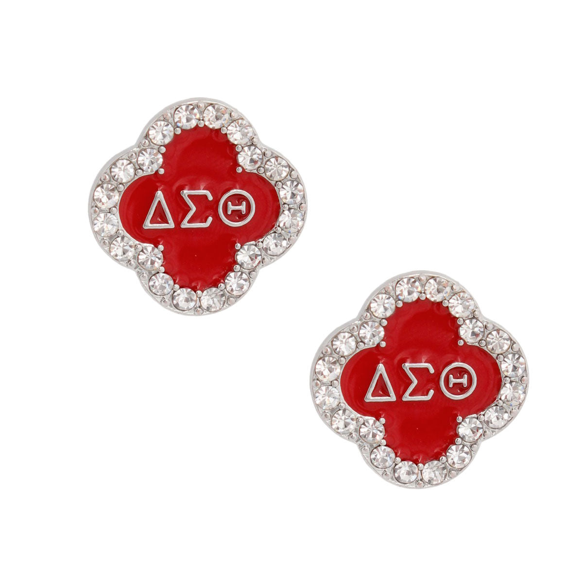 Red Sorority Studs