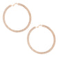Gold Stacked Pave Hoops
