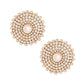 Gold Stone Pearl Studs