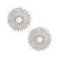 Silver Stone Pearl Studs