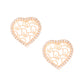 Gold Heart Dupe Studs