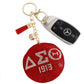 Red Padded Sorority Keychain