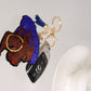 Blue Hair Woman Keychain