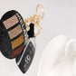 Black Melanin Round Keychain