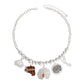 Silver Queen Afro Charm Chain