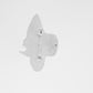 Blue White Greek Letter Hat Pin