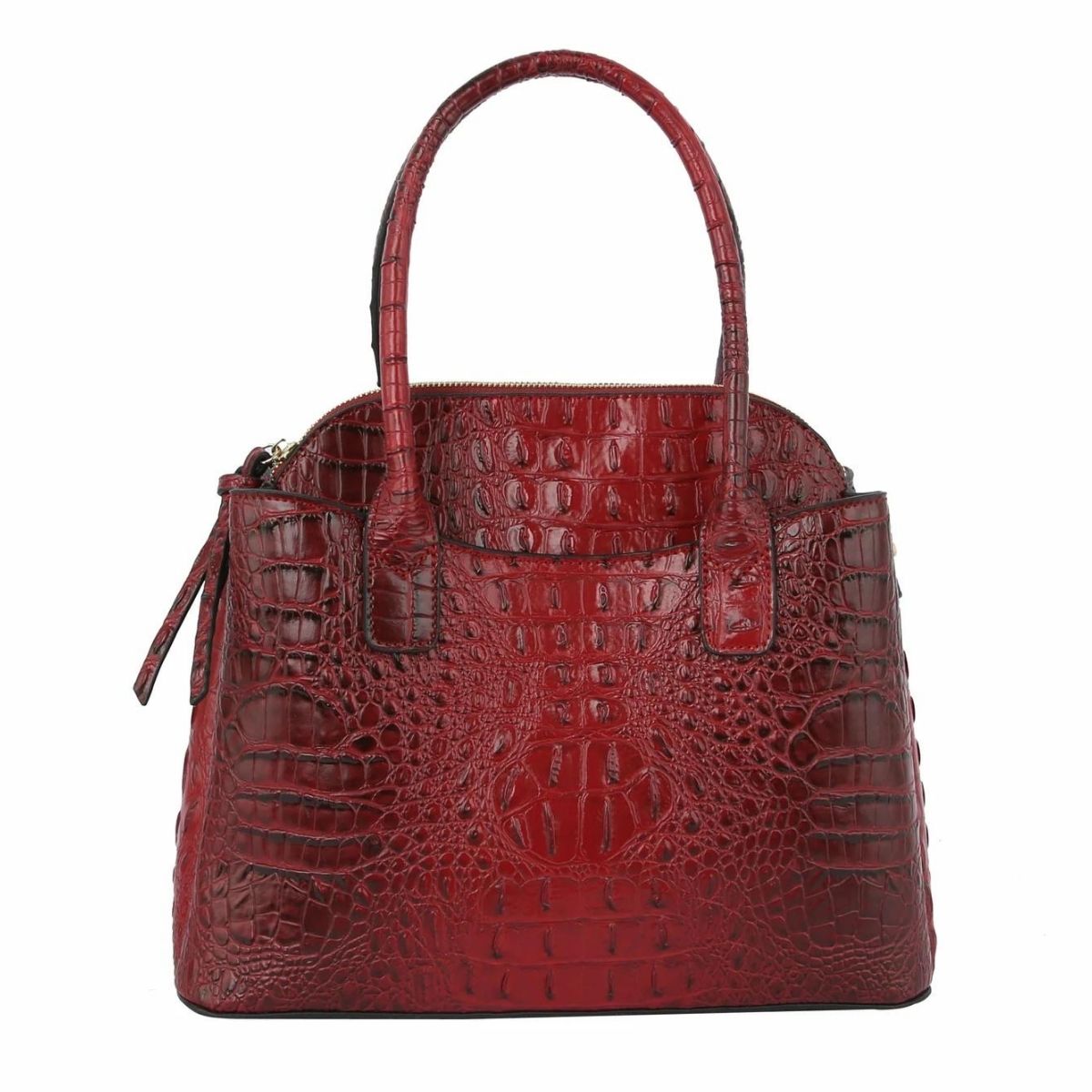 Red Crocodile Tote and Clutch Set