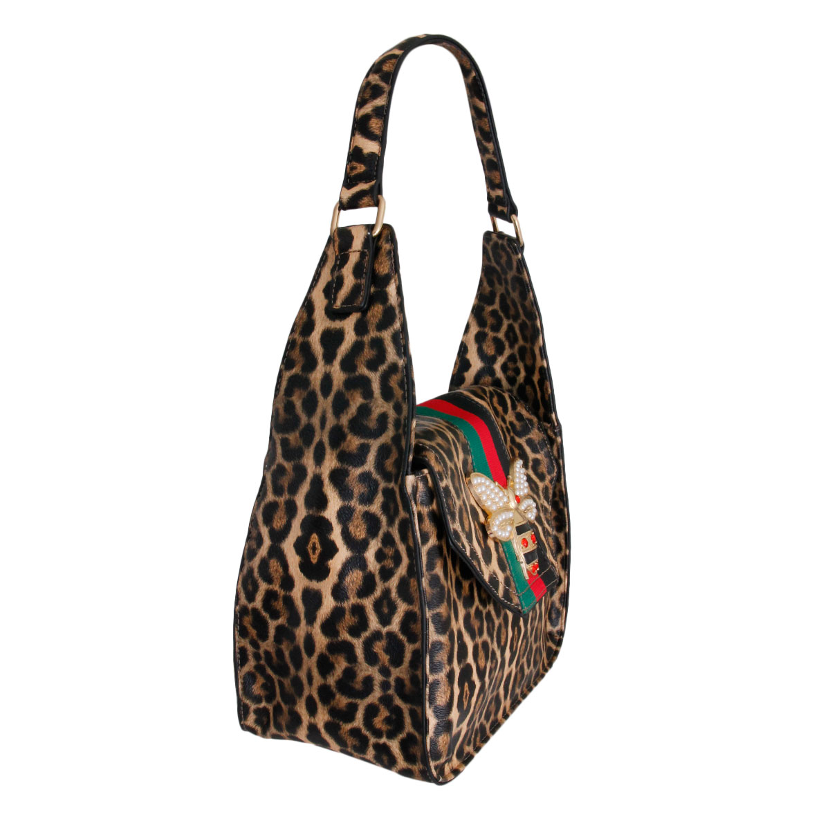 Leopard Designer Hobo Shoulder Bag Set