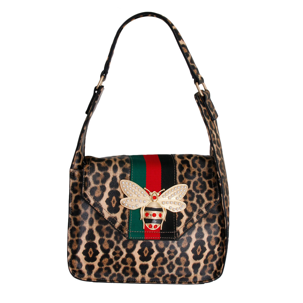 Leopard Designer Hobo Shoulder Bag Set