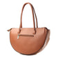 Brown Croc Half Moon Tote Handbag