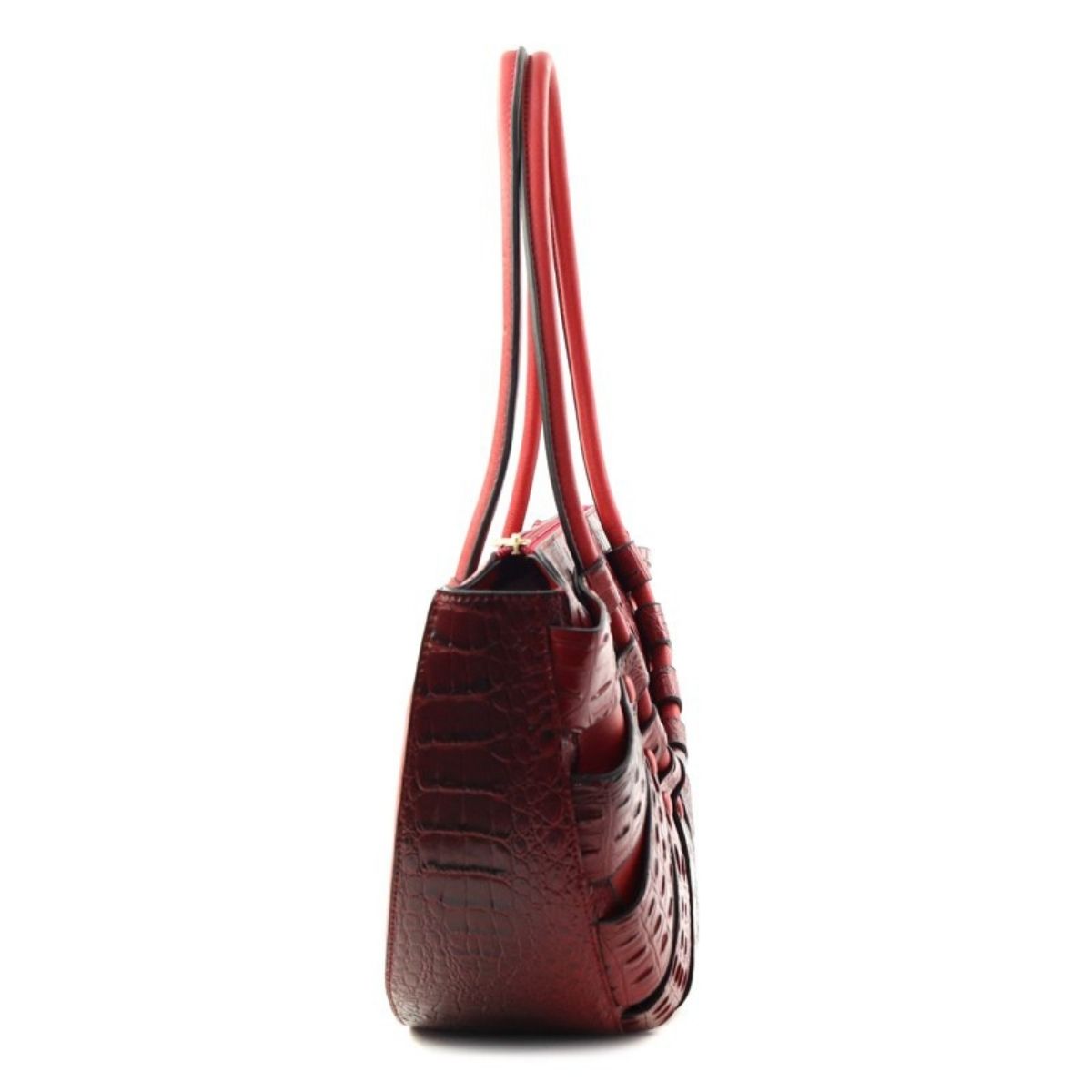 Red Croc Half Moon Tote Handbag