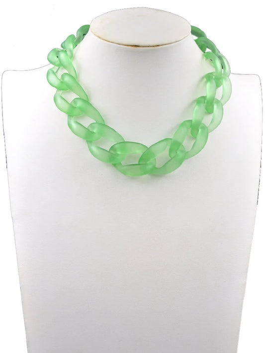 Green Links necklace