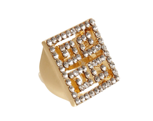 Versace inspired stretch ring | Gold