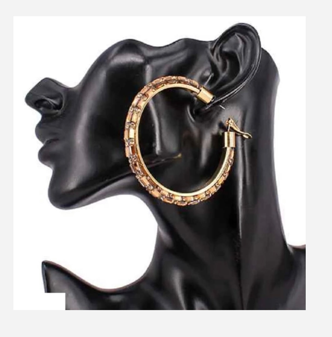 Bling Hoops | Topaz