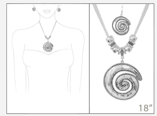 Silver Swirl set