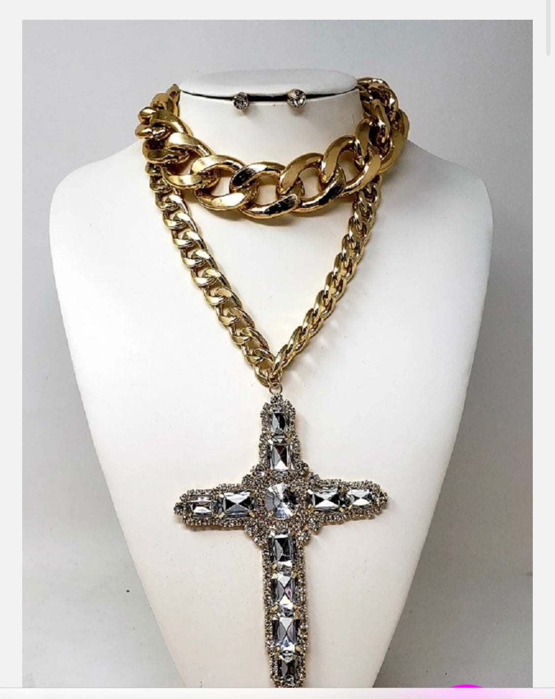 Cross It Necklace | GoldT