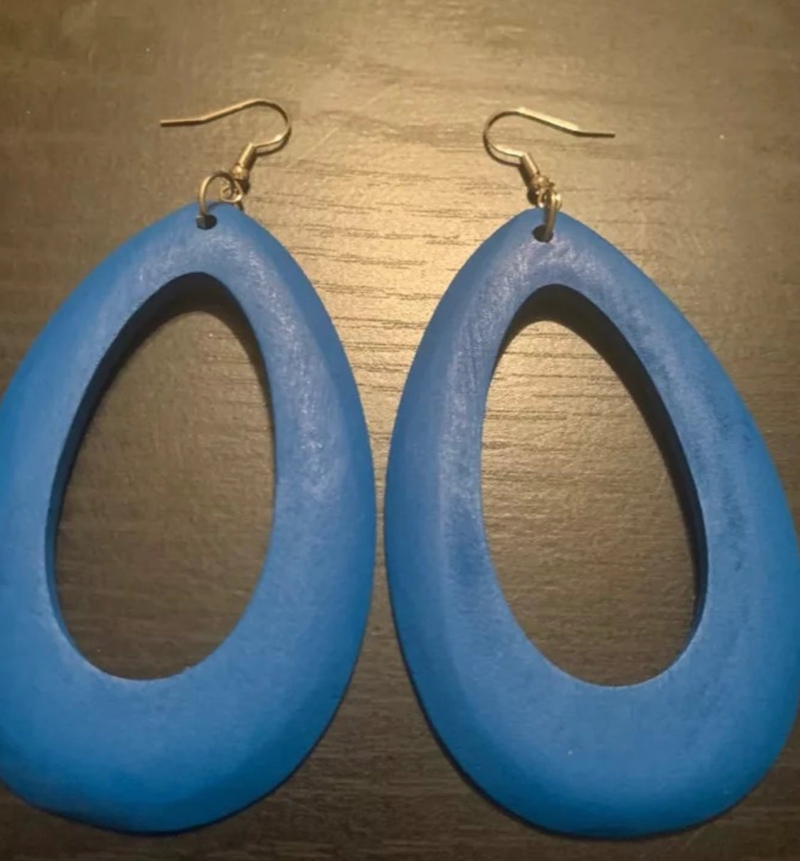 Wood Hoops | Blue