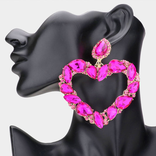 Open Heart earrings | Pank