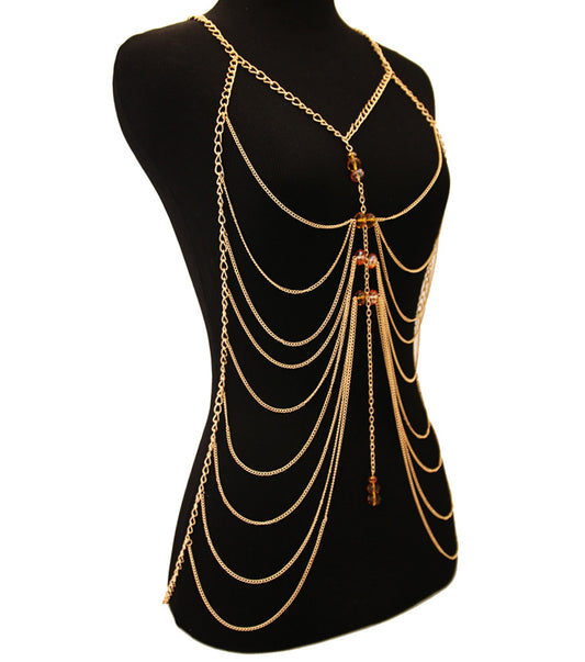 Kitty Body Chain - Gold