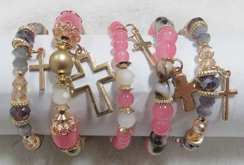 Cross Bracelet stack