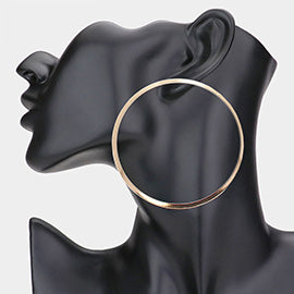 Encircled hoop earrings