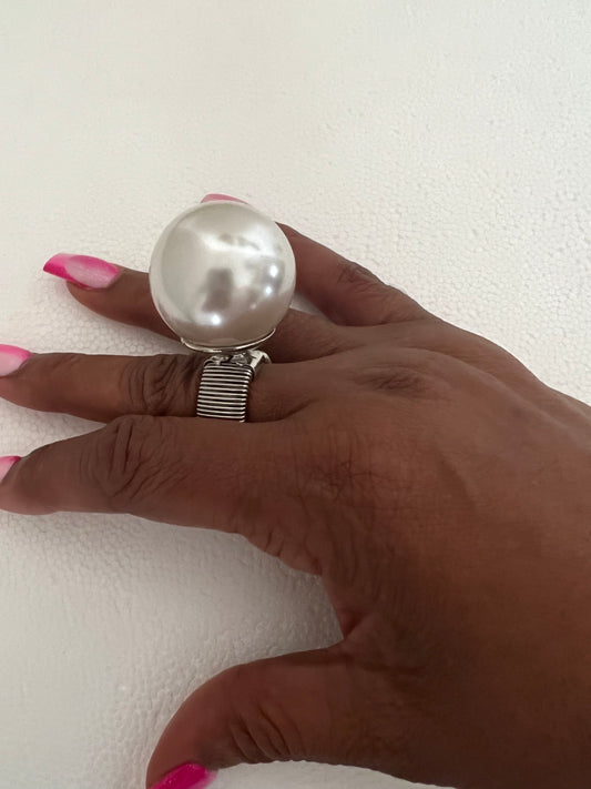 Pearl rang | silver