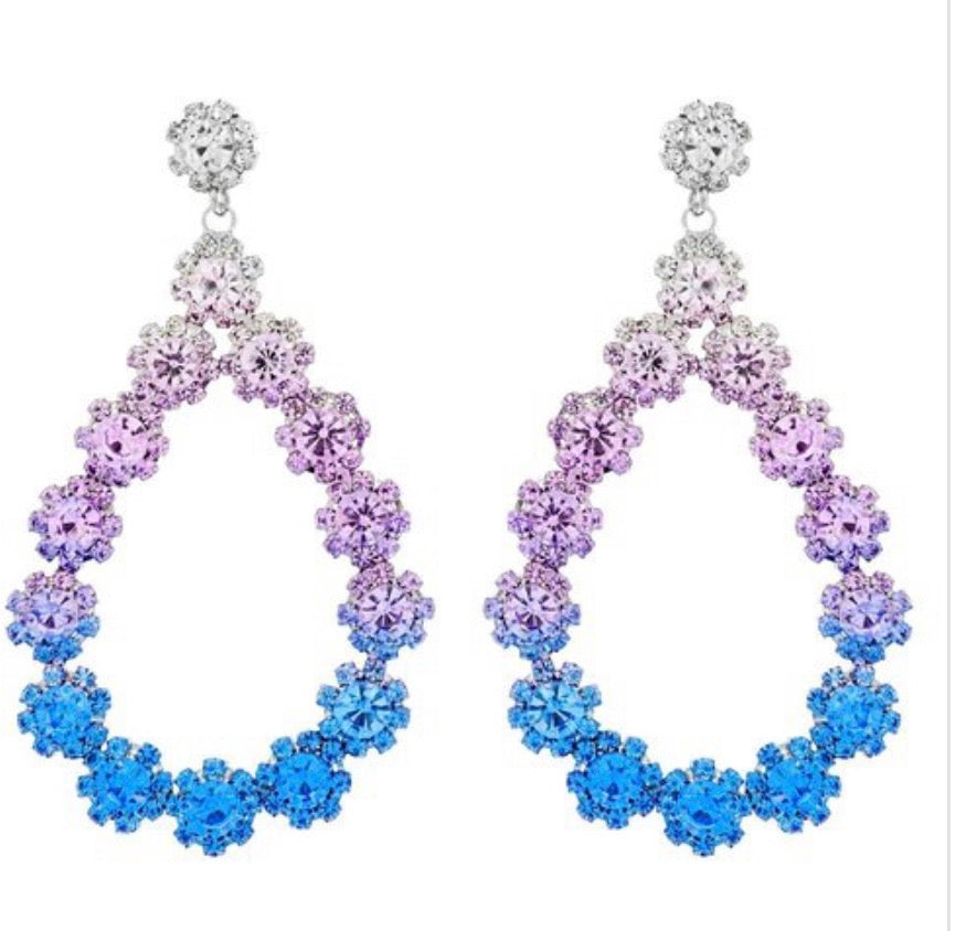 Purple Reign Fancy Hoops