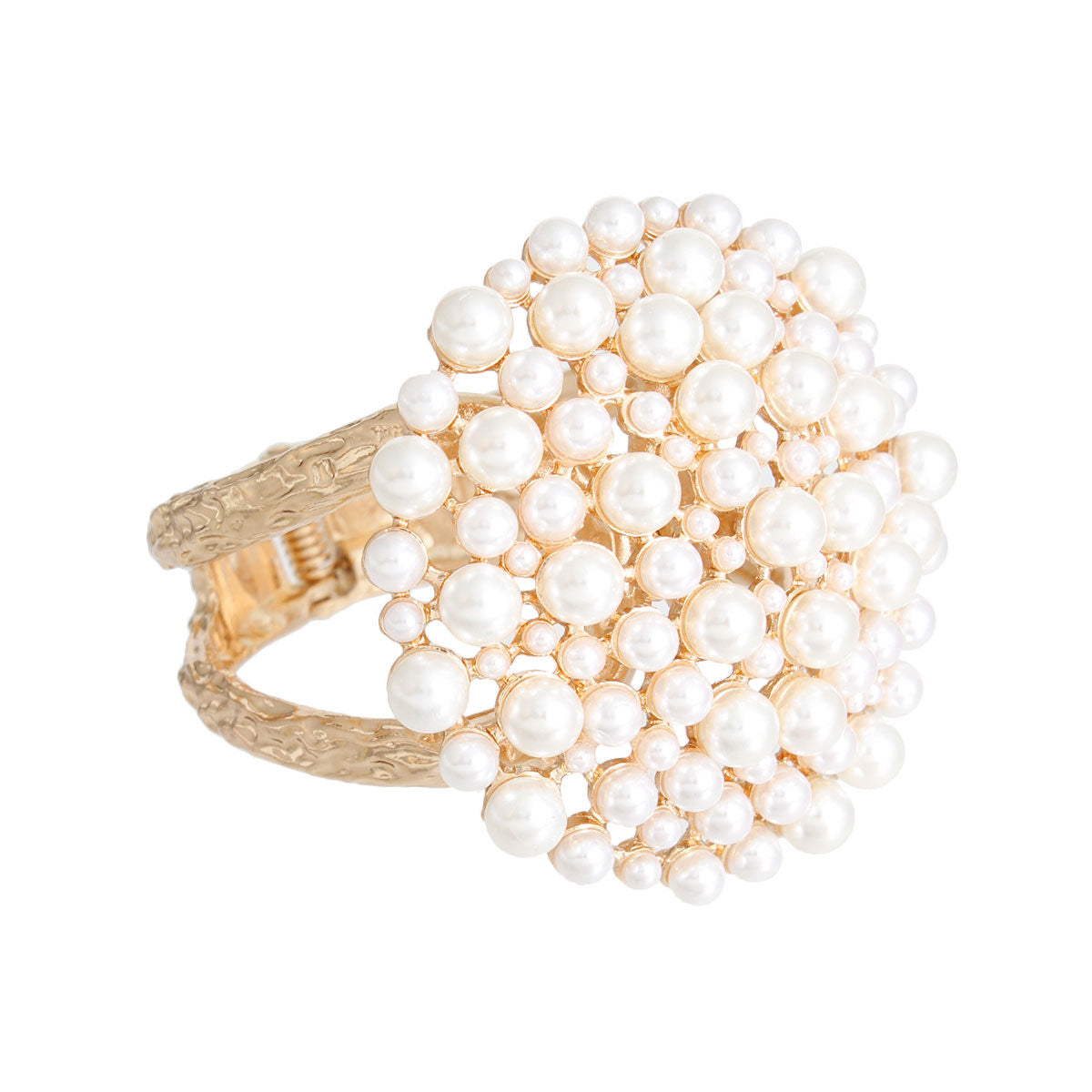 Cream Pearl Dome Cluster Cuff