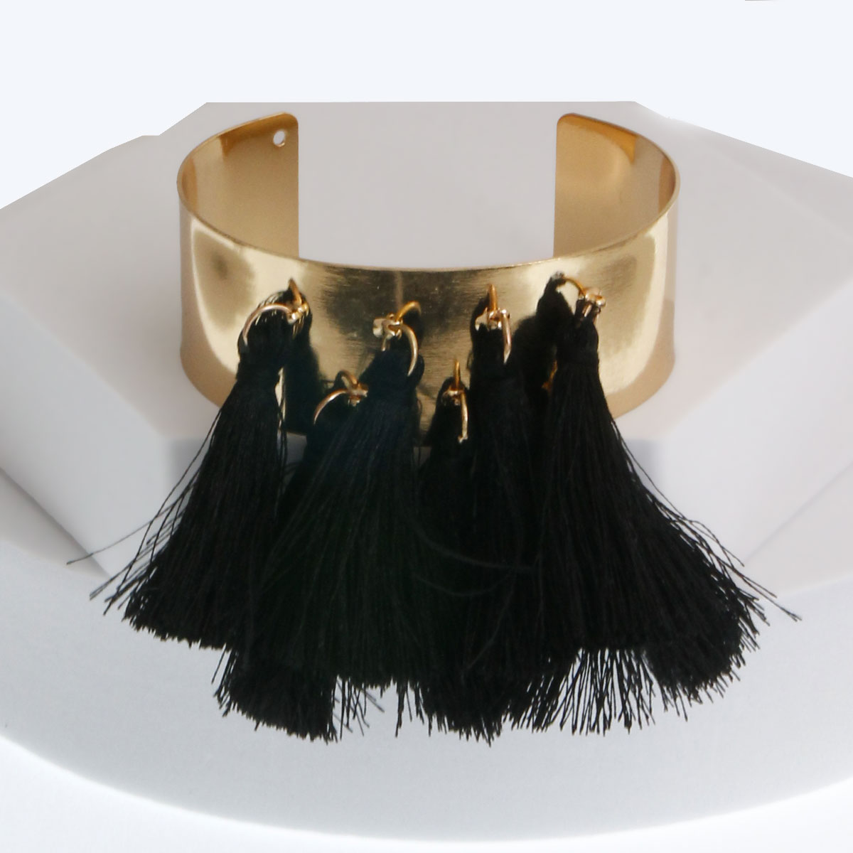 Black Tassel Gold Bracelet