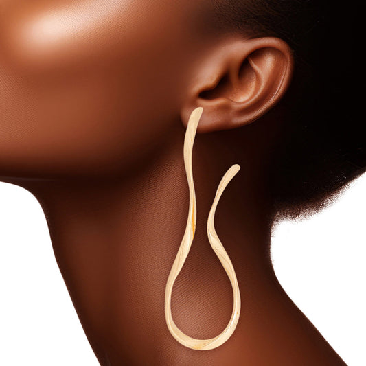 Stud Gold Medium Irregular Earrings for Women
