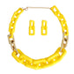 Yellow Rubber Rectangle Chain