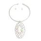 Silver Woven Oval Set