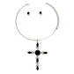 Marquise Black Cross Set
