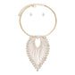 Gold Leaf Pendant Collar Set