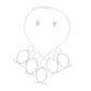 Necklace Silver Looped Cable Collar for Women