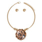 Gold Leopard Branch Necklace