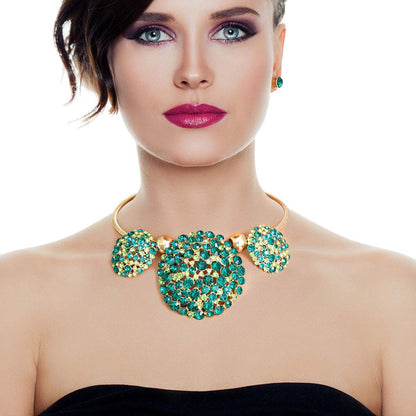 Green Triple Dome Pendant Set