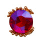 Purple Crystal Branch Ring