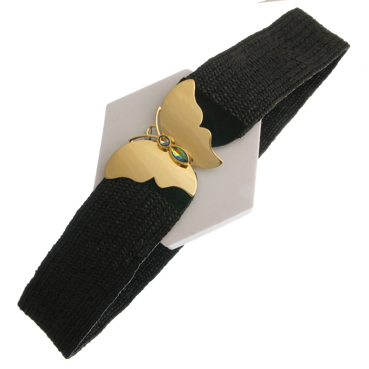 Woven Black Butterfly Belt