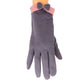 Gray Suede Touch Screen Gloves