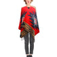 Reversible Red Aztec Shawl Scarf