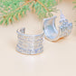 Hoop White Gold Small Greek Wide Earring for Women