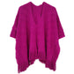Berry Purple Crochet Poncho