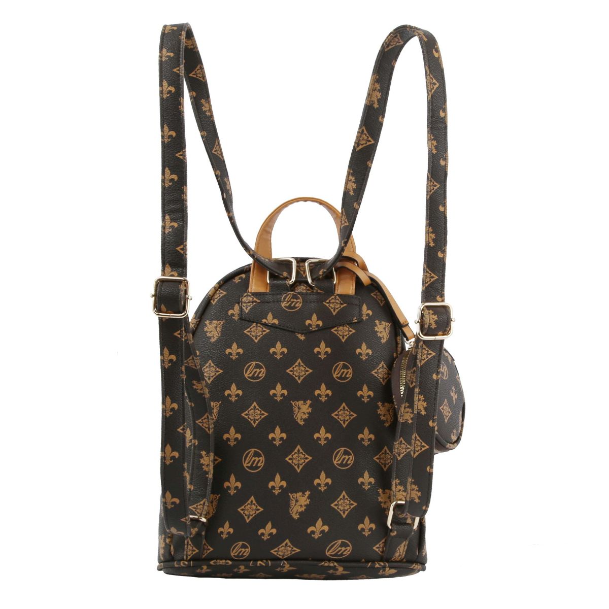 Brown Monogram Backpack Set