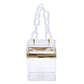 Clear Boxy Crossbody Clutch