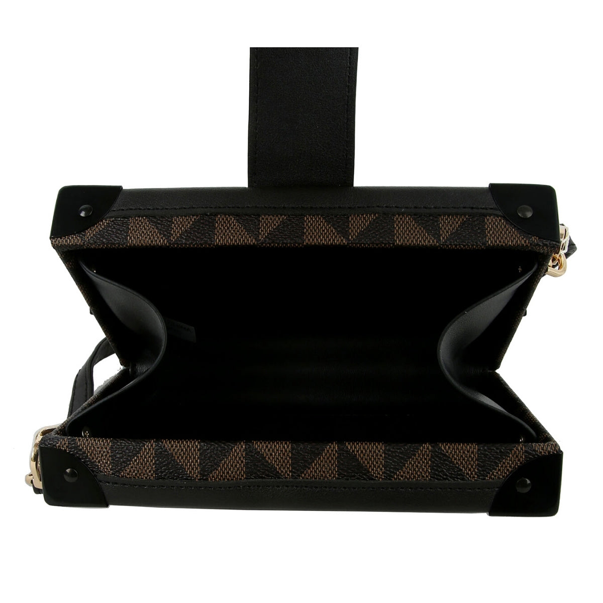 Designer Brown Mini Suitcase Clutch